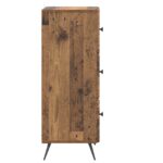 vidaXL Zásuvkový kabinet Staré drevo 33 x 34,5 x 90 cm – Obrázok 5