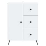 vidaXL Servírovacia skriňa Biela 66 x 34,5 x 90 cm Kompozitné drevo – Obrázok 6