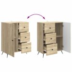 vidaXL Servírovacia skriňa so zásuvkou Dub sonoma 66 x 34,5 x 90 cm – Obrázok 10