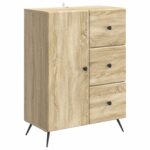 vidaXL Servírovacia skriňa so zásuvkou Dub sonoma 66 x 34,5 x 90 cm – Obrázok 2