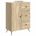 vidaXL Servírovacia skriňa so zásuvkou Dub sonoma 66 x 34,5 x 90 cm – Obrázok 3