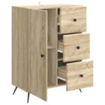 vidaXL Servírovacia skriňa so zásuvkou Dub sonoma 66 x 34,5 x 90 cm – Obrázok 5