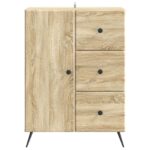 vidaXL Servírovacia skriňa so zásuvkou Dub sonoma 66 x 34,5 x 90 cm – Obrázok 6