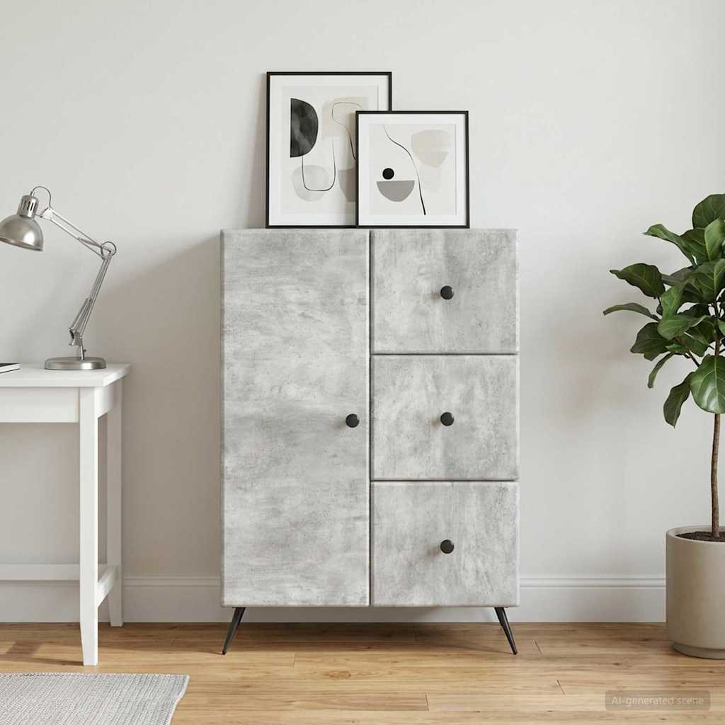 895548_1.jpg vidaXL Servírovacia skriňa so zásuvkou Betónovo sivá 66 x 34,5 x 90 cm – Obrázok 1