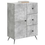 vidaXL Servírovacia skriňa so zásuvkou Betónovo sivá 66 x 34,5 x 90 cm – Obrázok 3