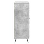vidaXL Servírovacia skriňa so zásuvkou Betónovo sivá 66 x 34,5 x 90 cm – Obrázok 7