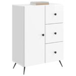 vidaXL Servírovacia skriňa Biela s vysokým leskom 66 x 34,5 x 90 cm – Obrázok 3
