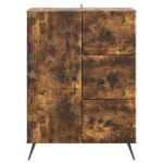 vidaXL Servírovacia skriňa so zásuvkou Dymový dub 66 x 34,5 x 90 cm – Obrázok 6