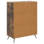 vidaXL Servírovacia skriňa so zásuvkou Dymový dub 66 x 34,5 x 90 cm – Obrázok 8