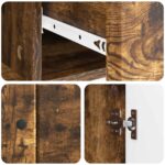 vidaXL Servírovacia skriňa so zásuvkou Dymový dub 66 x 34,5 x 90 cm – Obrázok 9