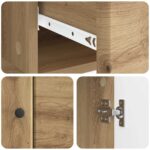 vidaXL Servírovacia skriňa so zásuvkou Dub artisan 66 x 34,5 x 90 cm – Obrázok 9