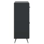 vidaXL Servírovacia skriňa Čierna 66 x 34,5 x 90 cm Kompozitné drevo – Obrázok 7