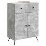 vidaXL Servírovacia skriňa so zásuvkou Betónovo sivá 66 x 34,5 x 90 cm – Obrázok 3