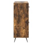 vidaXL Servírovacia skriňa so zásuvkou Dymový dub 66 x 34,5 x 90 cm – Obrázok 7