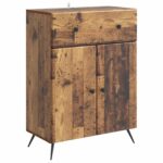 vidaXL Servírovacia skriňa so zásuvkou Staré drevo 66 x 34,5 x 90 cm – Obrázok 2