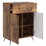 vidaXL Servírovacia skriňa so zásuvkou Staré drevo 66 x 34,5 x 90 cm – Obrázok 5