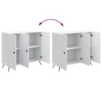 vidaXL Servírovacia skriňa Biela 89 x 34,5 x 80 cm Kompozitné drevo – Obrázok 11