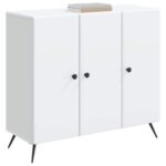 vidaXL Servírovacia skriňa Biela 89 x 34,5 x 80 cm Kompozitné drevo – Obrázok 3