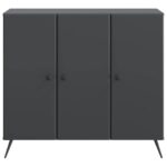 vidaXL Servírovacia skriňa Čierna 89 x 34,5 x 80 cm Kompozitné drevo – Obrázok 6