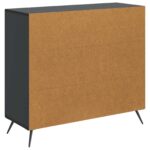 vidaXL Servírovacia skriňa Čierna 89 x 34,5 x 80 cm Kompozitné drevo – Obrázok 8