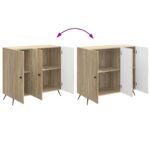 vidaXL Servírovacia skriňa Dub sonoma 89 x 34,5 x 80 cm – Obrázok 11