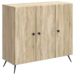 vidaXL Servírovacia skriňa Dub sonoma 89 x 34,5 x 80 cm – Obrázok 2