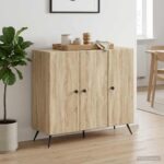 vidaXL Servírovacia skriňa Dub sonoma 89 x 34,5 x 80 cm – Obrázok 4