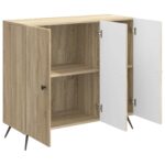 vidaXL Servírovacia skriňa Dub sonoma 89 x 34,5 x 80 cm – Obrázok 5