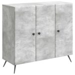 vidaXL Servírovacia skriňa Betónovo sivá 89 x 34,5 x 80 cm – Obrázok 2