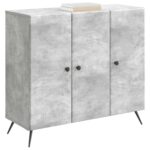 vidaXL Servírovacia skriňa Betónovo sivá 89 x 34,5 x 80 cm – Obrázok 3