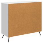 vidaXL Servírovacia skriňa Biela s vysokým leskom 89 x 34,5 x 80 cm – Obrázok 8