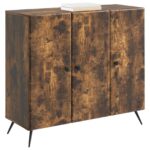 vidaXL Servírovacia skriňa Dymový dub 89 x 34,5 x 80 cm – Obrázok 3