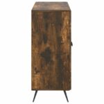 vidaXL Servírovacia skriňa Dymový dub 89 x 34,5 x 80 cm – Obrázok 7