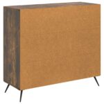 vidaXL Servírovacia skriňa Dymový dub 89 x 34,5 x 80 cm – Obrázok 8