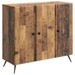 vidaXL Servírovacia skriňa Staré drevo 89 x 34,5 x 80 cm – Obrázok 2