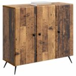 vidaXL Servírovacia skriňa Staré drevo 89 x 34,5 x 80 cm – Obrázok 3
