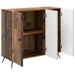 vidaXL Servírovacia skriňa Staré drevo 89 x 34,5 x 80 cm – Obrázok 5