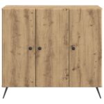 vidaXL Servírovacia skriňa Dub artisan 89 x 34,5 x 80 cm – Obrázok 6