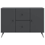 vidaXL Servírovacia skriňa Čierna 89 x 34,5 x 60 cm Kompozitné drevo – Obrázok 6