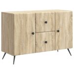 vidaXL Servírovacia skriňa so zásuvkou Dub sonoma 89 x 34,5 x 60 cm – Obrázok 2