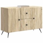 vidaXL Servírovacia skriňa so zásuvkou Dub sonoma 89 x 34,5 x 60 cm – Obrázok 3