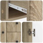 vidaXL Servírovacia skriňa so zásuvkou Dub sonoma 89 x 34,5 x 60 cm – Obrázok 9