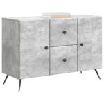 vidaXL Servírovacia skriňa so zásuvkou Betónovo sivá 89 x 34,5 x 60 cm – Obrázok 3