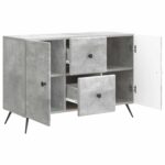 vidaXL Servírovacia skriňa so zásuvkou Betónovo sivá 89 x 34,5 x 60 cm – Obrázok 5