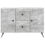 vidaXL Servírovacia skriňa so zásuvkou Betónovo sivá 89 x 34,5 x 60 cm – Obrázok 6