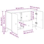 vidaXL Servírovacia skriňa so zásuvkou Dymový dub 89 x 34,5 x 60 cm – Obrázok 11