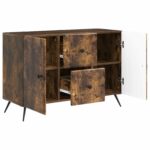 vidaXL Servírovacia skriňa so zásuvkou Dymový dub 89 x 34,5 x 60 cm – Obrázok 5