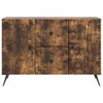 vidaXL Servírovacia skriňa so zásuvkou Dymový dub 89 x 34,5 x 60 cm – Obrázok 6