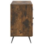 vidaXL Servírovacia skriňa so zásuvkou Dymový dub 89 x 34,5 x 60 cm – Obrázok 7