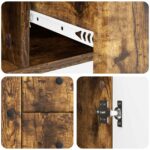 vidaXL Servírovacia skriňa so zásuvkou Dymový dub 89 x 34,5 x 60 cm – Obrázok 9